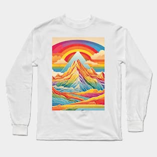 Rainbow Mountain Long Sleeve T-Shirt